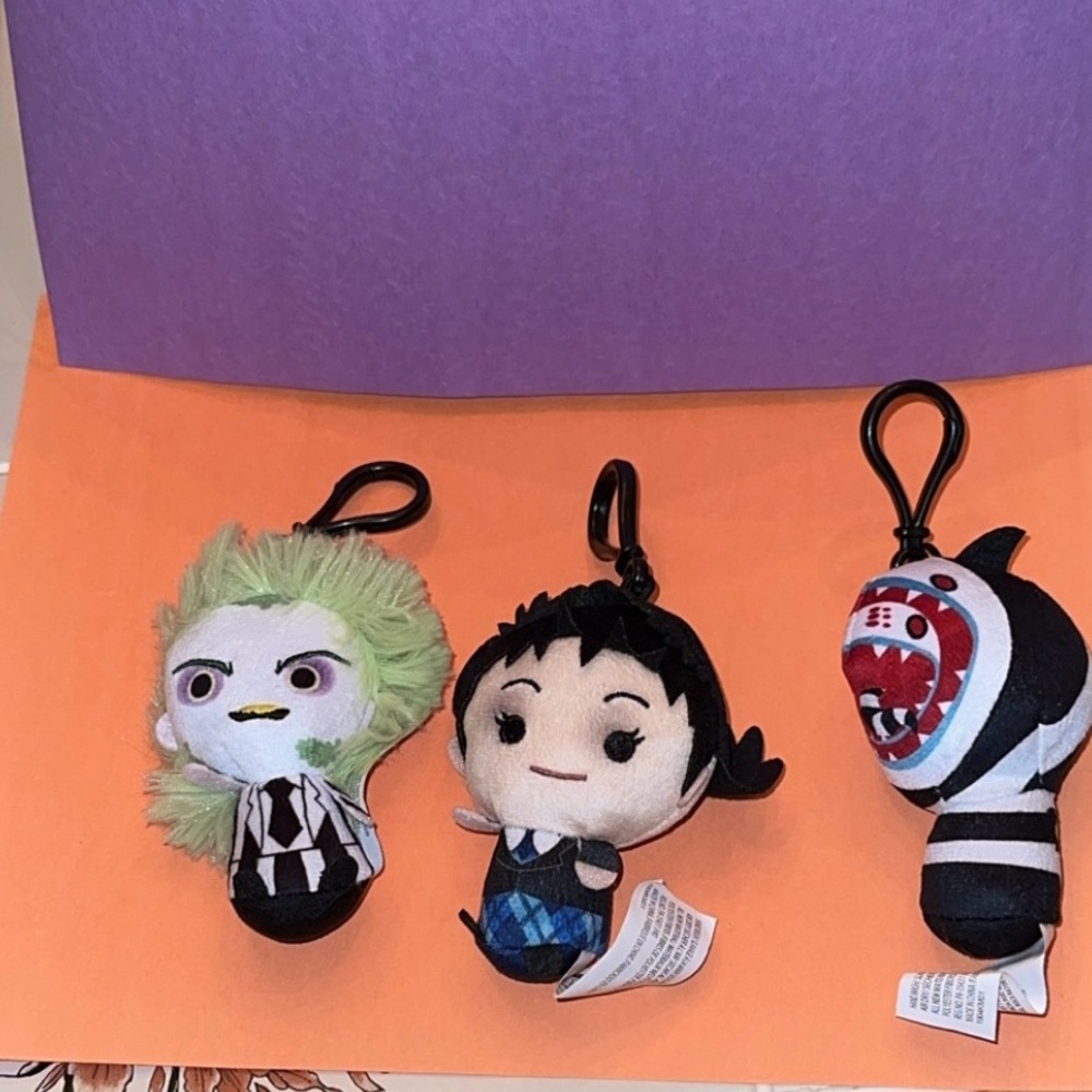 Beetle Juice Plush Bag Clips